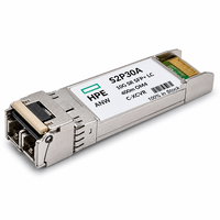 Modul Transceiver Optik S2P30A HPE Aruba 10GBASE-SR SFP+ LC 850nm 400m OM4 MMF untuk Switch Jaringan Aruba, Garansi 5 Tahun