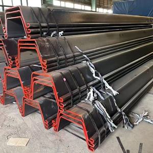 Penjualan Panas Struktur Baja Pelindung Q235 Lembaran Baja Tiang Pancang untuk Konstruksi Tiang Pancang Baja Bentuk <span class=keywords><strong>C</strong></span> - Product Image 4