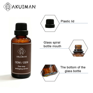 Boîte d'emballage en verre ambré de qualité supérieure, certifiée CE, 30 ml, 50 ml, étiquette personnalisée, vente en gros de flacons d'huile essentielle - Product Image 4