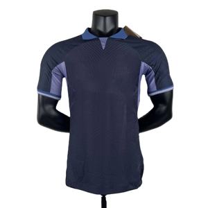 <span class=keywords><strong>Camiseta</strong></span> de fútbol de manga corta de punto a rayas de malla, <span class=keywords><strong>camiseta</strong></span> de fútbol de punto de ganchillo, ropa de entrenamiento para fútbol - Product Image 1