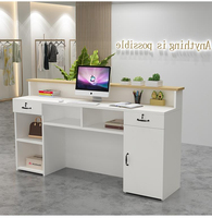 Design Simple bureau réception table comptoir table petit salon de manucure bureau de réception