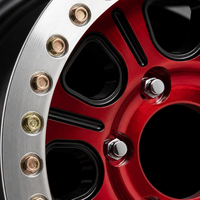 Nouvelles jantes de voiture 17x9.0 en alliage d'aluminium forgé, design concave, jantes profondes, PCD 114.3mm, jantes tout-terrain brillantes avec beadlock