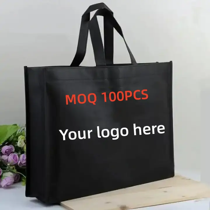 Reusable eco recyclable nonwoven bags rpet non-woven bag with Custom Logo non woven Shopping bag