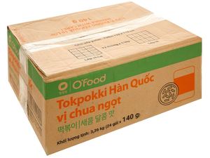 Auténtico Pastel de Arroz Instantáneo de Sabor Suave para Todas las Edades, Venta al por Mayor, Exportación, O'Food, Tokpokki Coreano Agridulce 140g - Product Image 6