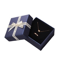 Boîte à bijoux en papier coulissante de stockage d'emballage de cadeau personnalisé Collier Bracelet Bagues Tiroir coulissant Boîte à bijoux en carton de papier