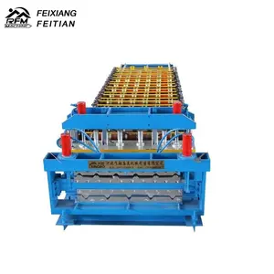 Tile Making Machine Double Layer Roll Forming Machine Iron Zinc Roof Sheet Roll Forming Machine