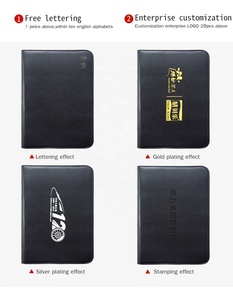 Bìa Đựng Tài Liệu Dạng Vòng <span class=keywords><strong>Pu</strong></span> Tùy Chỉnh <span class=keywords><strong>A4</strong></span> Có Logo, Bìa Đựng Tài Liệu Dây Kéo Bằng Da Kèm Máy Tính, Bìa Sổ Tay Có Khóa Kéo Với Bìa 4 Vòng - Product Image 6