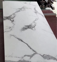 CX 2.8mm PVC Marbre Panneau Imperméable 3D Revêtement Mural Panneau Villa Décoration Murale Ignifuge