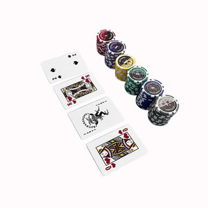 Jetons de poker de casino personnalisés imprimés 11,5 g, ensemble en céramique <span class=keywords><strong>composite</strong></span>, texture argileuse pour Blackjack, Texas Hold'em, tournoi, en vrac - Product Image 3