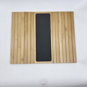Plateau de canapé en bambou naturel pliable, plateau d'accoudoir antidérapant portable pour boissons, collations, télécommande, ordinateur portable - Product Image 5