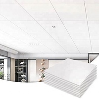 Plaques de plafond décoratives, imperméables, insonorisées, panneaux acoustiques multicolores en verre et laine de verre pour bureaux, salles de classe, restaurants