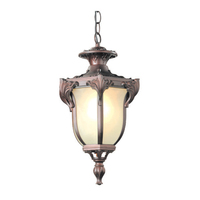 Lampe de jardin vintage antique en aluminium, luminaire suspendu intérieur/extérieur, suspension réglable
