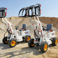 Minicargadora de Alta Calidad de 400 Kg - 500 Kg, Cargadora Eléctrica Pequeña de 0.5 Toneladas, 1 Tonelada, 2 Toneladas, Precio de Proveedor