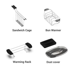 Machine à pain électrique 110V/220V, machine à sandwichs et hot-dogs pour le petit-déjeuner, grille-pain - Product Image 4