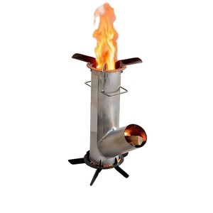 เตาไม้พกพา Rocket Stove สำหรับกิจกรรมกลางแจ้ง ขนาด 3-5 ลิตร พับเก็บได้ ใช้สำหรับต้มชาและผัดอาหาร - Product Image 3