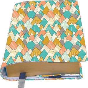 Custom Logo Full Printing Adjustable Book Cover Hardcover Washable <b>Fabric</b> Waterproof Adapts Thickness Book Protector Sleeve - Product Image 4