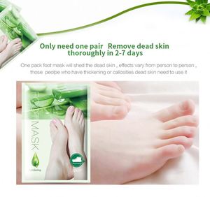 EFERO Aloe soluzione originale esfoliante riparazione calze allattanti maschera per i piedi rimuovere la pelle morta tacchi Peeling crema per i piedi - Product Image 3