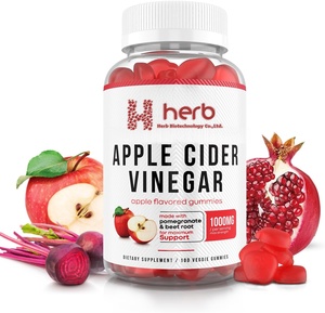 Complément alimentaire en gommes au vinaigre de cidre, marque privée OEM/ODM, biologique, végétalien, pour la gestion du poids, gommes au vinaigre de cidre de pomme - Product Image 1