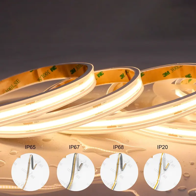 12V 24V 5Mm 8Mm 10Mm 11W Rgb Rgbw Ip20 Ip65 Ip68 Flexibele Omgevingscob Led Strip Licht