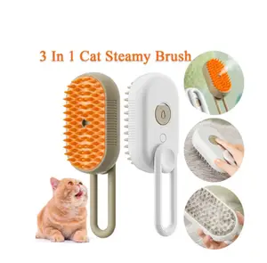 Vente chaude 3 en 1 Pet Spray Massage Peigne Chien Marié Usb Charge Pet Spray Peigne Pour Chats Et Chiens