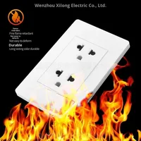 Interruptor de Pared Europeo, Enchufe de Pared para el Hogar, Enchufe de 2 Vías + 3 Polos, Interruptor de Pared Multicolor de Doble Potencia para el Hogar y la Oficina