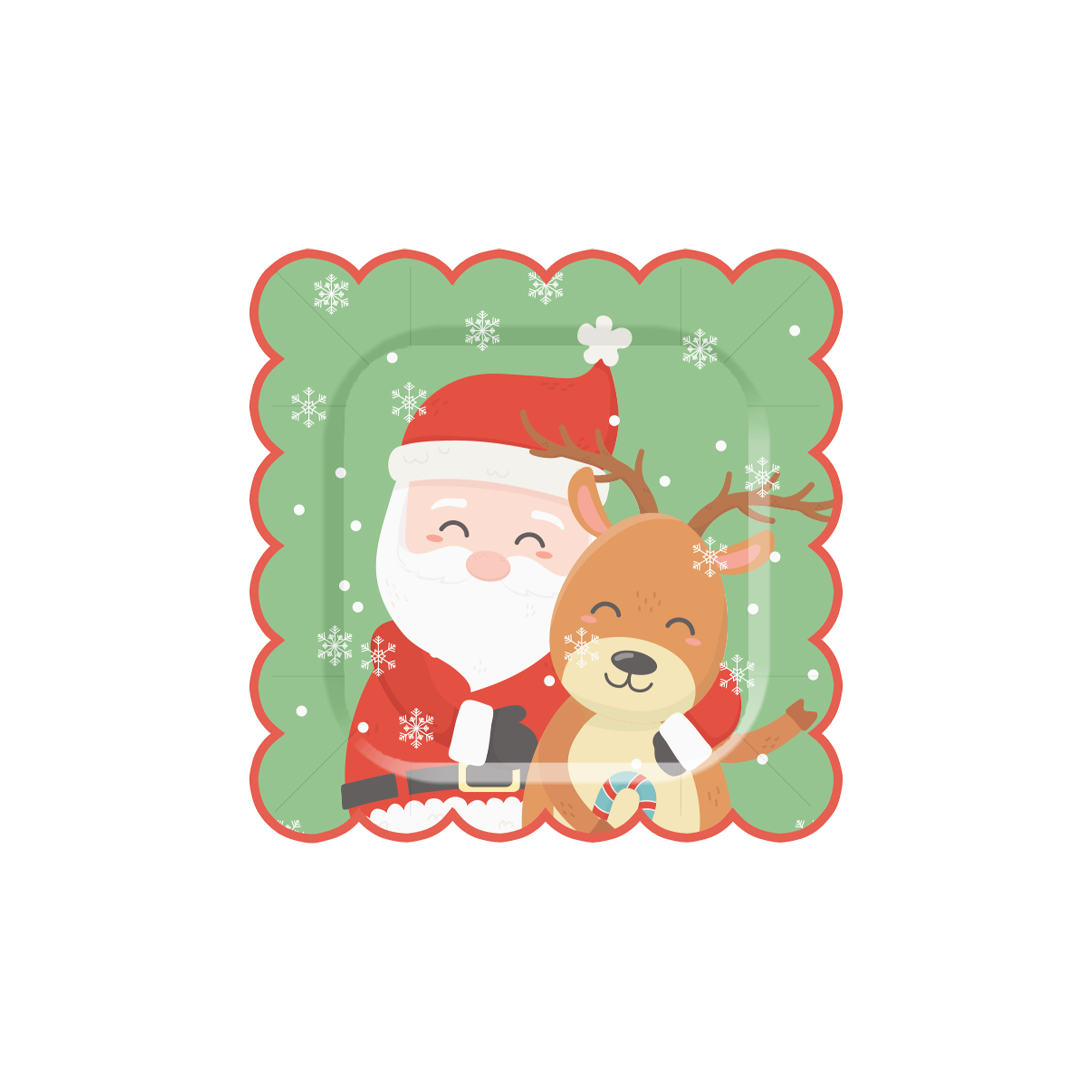 Plato de papel de 8.5 pulgadas * 8 unidades