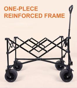 Chariot de camping pliable multifonctionnel 3-en-1 au design classique pour pique-nique et voyages en plein air - Product Image 4