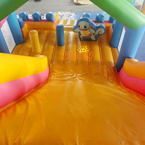 Grand château gonflable combiné pour enfants et adultes, usage commercial extérieur, avec toboggan gonflable pour fêtes - Product Image 5