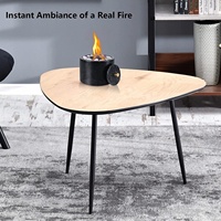 Mini foyer de table en marbre noir nouveau style vente en gros foyer de table portable bougeoir bougeoir fondoir à cire en marbre