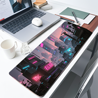 Tapis de souris XXL écologique en caoutchouc naturel, grand tapis de bureau avec surface imperméable, idéal pour la sublimation