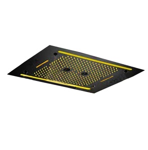600x800mm Square LED Showerhead 64 <strong>Colours</strong> Thermostatic Rainfall Waterfall Top Spray Ceiling Mounted Bathroom Faucet Accessory - Product Image 2