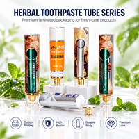 Tube de dentifrice en aluminium et plastique, emballage laminé, bouchon à vis 12,7-35 mm, impression UV, logo personnalisé, contenant pour soins bucco-dentaires