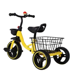 Triciclo de tres ruedas para bebé, triciclo de 3 a 5 años para niño, triciclo verde con precio barato
