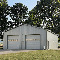 Kits de construction métalliques modernes préfabriqués pour entrepôts, ateliers, hangars, garages et abris de voiture avec garantie de 5 ans