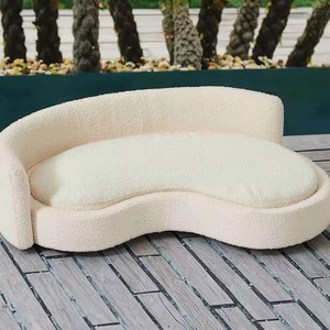 Housse de canapé-lit moderne de luxe imperméable pour animaux de compagnie avec bois massif et velours pour salon et usage extérieur pour chats et chiens - Product Image 3