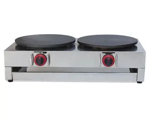 Hot Selling double Head Commercial Gas Crepe Maker Machine for sale