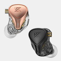 Le plus récent KZ ZEX Pro électrostatique + dynamique + équilibré écouteurs intra-auriculaires jeu de sport casque HIFI ZS10 ZSN PRO EDX EDC