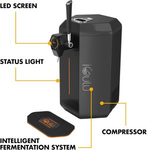 Máquina para Hacer Cerveza Casera Inteligente IGulu F1, Portátil, de Acero Inoxidable, con Carga USB, para Cocina y Camping - Product Image 2