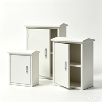 Boîtier de distribution électrique étanche IP65 en acier inoxydable galvanisé, verrouillable, montage sur rail DIN, certifié CE
