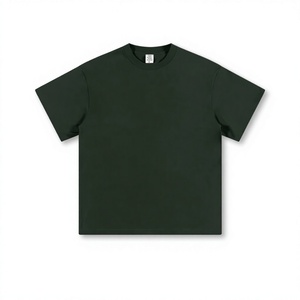 T-shirt décontracté pour homme, col rond, marron foncé, manches courtes, couleur unie, coupe classique, 100 % coton, anti-plis, jersey - Product Image 5