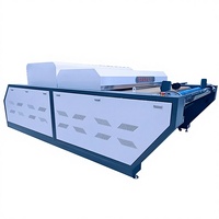 Machine automatique de formage et de rétraction de tissus HUWEI, trois contrôleurs à onduleur, alimentation en tissu sans tension, largeur de travail 2100 mm, puissance 15 kW
