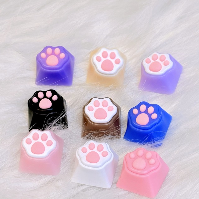 4pcs and Cat Claw Keycaps 3D Keycaps Caps for Mechanical Keyboards KeyboardsAccessories