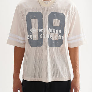 Camiseta de malla transpirable de manga corta para fútbol, personalizable, estampada, informal, deportiva, de marca, para hombre, ideal para verano - Product Image 2