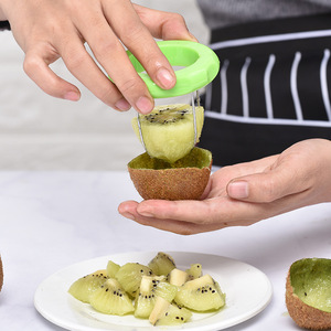 Eco-Friendly Stainless Steel Kiwi <b>Fruit</b> Cutter Slicer Manual Home <b>Vegetable</b> <b>Fruit</b> <b>Tools</b> with PP Material Food Grade Handle - Product Image 3