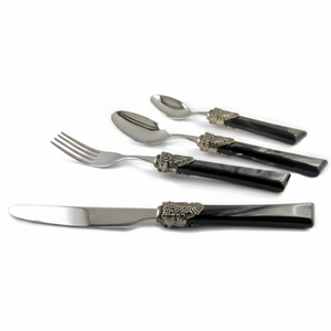 Vente en gros décontractée conception personnalisée en acier inoxydable directement de l'usine Inde Couverts à un prix abordable Ensemble de couverts en métal pour cafétéria - Product Image 1