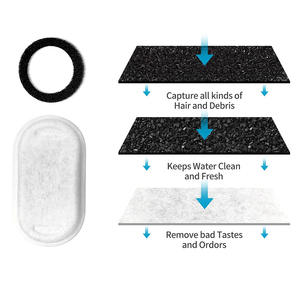 Filtres universels de <span class=keywords><strong>fontaine</strong></span> d'<span class=keywords><strong>eau</strong></span> d'animal familier de remplacement de <span class=keywords><strong>prix</strong></span> usine triple filtration pour des chats et des chiens - Product Image 5