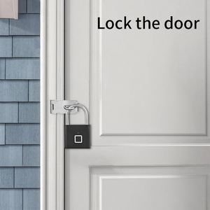 Khóa vân tay không cần chìa khóa có thể sạc lại với chức năng mở khóa bằng mã Morse khẩn cấp, ổ khóa hợp kim kẽm chống nước - Product Image 4