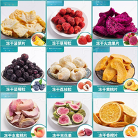 Fabriek Groothandel Gevriesdroogd Fruit Snack Zoet Water Gevriesdroogd Aardbei Durian Ananas Dragon Fruit Bosbessen Bulk