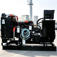 Générateur diesel puissant Weichai 30kW-200kW, type ouvert, triphasé 380V, refroidi par eau, groupe électrogène industriel