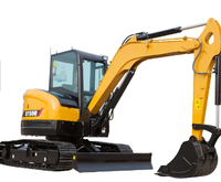 Mini-excavatrice compacte SY50U pour travaux en espace restreint